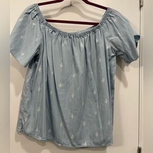 Off the shoulder blouse